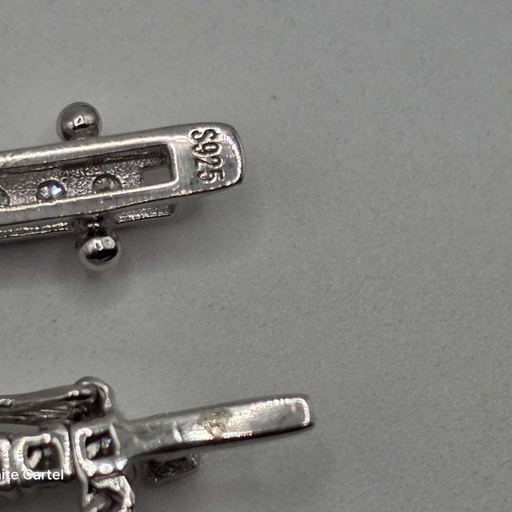 2.5mm 20 Inch Genuine Moissanite Tennis Chain - Picture 5 of 16